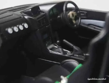 Ignition-Model Nissan Skyline GT-R R34 (BNR34) Top Secret 34GT-R RHD Stealth Grey w/ Carbon Fiber Hood 1:18 Cartsfy Inc.