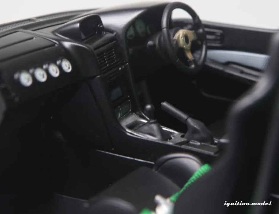 Ignition-Model Nissan Skyline GT-R R34 (BNR34) Top Secret 34GT-R RHD Stealth Grey w/ Carbon Fiber Hood 1:18 STM Diecast Default Title Default Title-