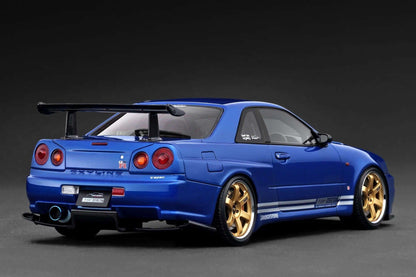 Ignition-Model Nissan Skyline GT-R R34 (BNR34) Top Secret Thailand 34GT-R Bayside Blue 1:18 STM Diecast Default Title Default Title-