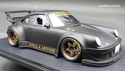 Ignition-Model Porsche 911 RWB 930 "Stella Artois" Matte Black 1:18 Cartsfy Inc.