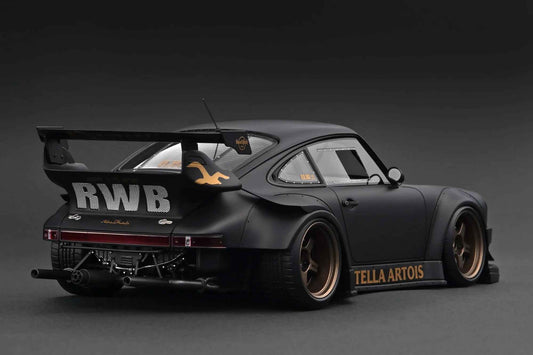 Ignition-Model Porsche 911 RWB 930 "Stella Artois" Matte Black 1:18 Cartsfy Inc.