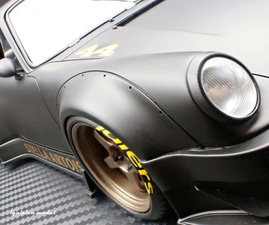 Ignition-Model Porsche 911 RWB 930 "Stella Artois" Matte Black 1:18 Cartsfy Inc.