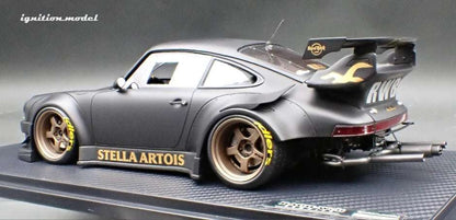 Ignition-Model Porsche 911 RWB 930 "Stella Artois" Matte Black 1:18 Cartsfy Inc.