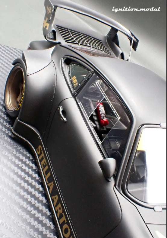 Ignition-Model Porsche 911 RWB 930 "Stella Artois" Matte Black 1:18 Cartsfy Inc.