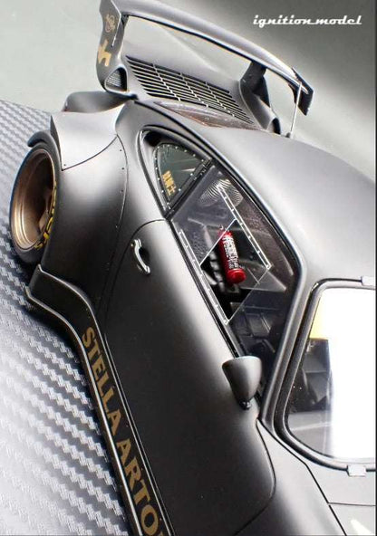 Ignition-Model Porsche 911 RWB 930 "Stella Artois" Matte Black 1:18 Cartsfy Inc.