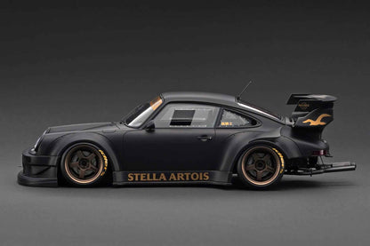 Ignition-Model Porsche 911 RWB 930 "Stella Artois" Matte Black 1:18 Cartsfy Inc.