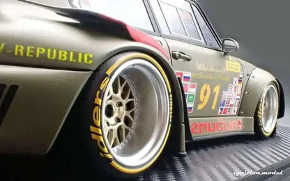 Ignition Model Porsche 993 RWB "Khaki" Matte Green 1:18 STM Diecast Default Title Default Title-
