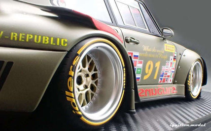 Ignition Model Porsche 993 RWB "Khaki" Matte Green 1:18 STM Diecast Default Title Default Title-