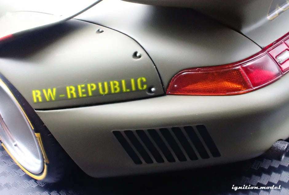 Ignition Model Porsche 993 RWB "Khaki" Matte Green 1:18 STM Diecast Default Title Default Title-