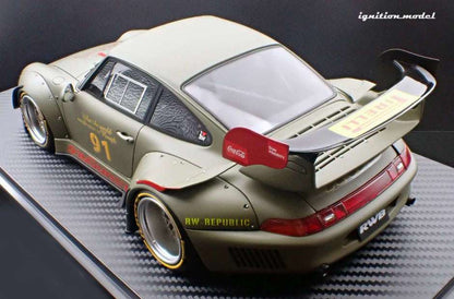 Ignition Model Porsche 993 RWB "Khaki" Matte Green 1:18 STM Diecast Default Title Default Title-