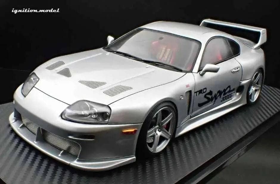 Ignition-Model Toyota Supra Mk4 (A80) TRD 3000GT Silver 1:18 STM Diecast Default Title Default Title-