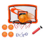 Indoor mini basketball hoop set with electric scorer, net, 4 inflatable balls