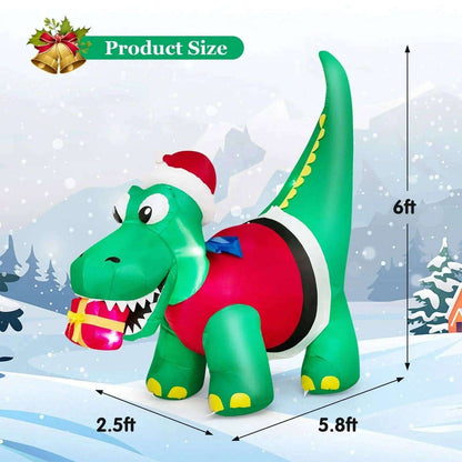 Inflatable Christmas Decoration with LED Lights for Yard Cartsfy Inc.