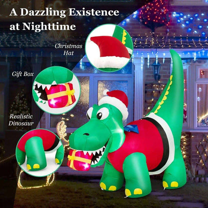 Inflatable Christmas Decoration with LED Lights for Yard Cartsfy Inc.