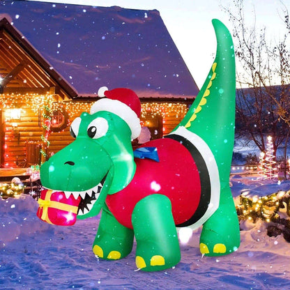 Inflatable Christmas Decoration with LED Lights for Yard Cartsfy Inc.