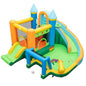 Inflatable Water Slide Blowup Bounce House with Dual Slides and Splash Pool (Without Blower) VYSN Default Title Default Title-