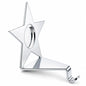 Insert your Picture Star Shape Silver Solid Metal Christmas Stocking Holder Cartsfy Inc.