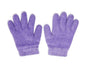 Lavender moisturizing gloves with soft terry texture, pair of two