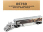 International Lonestar Truck with Sleeper Silver Metallic with "CAT Caterpillar" Mural Trailer "Transport Series" 1/50 Diecast Model by Diecast Masters Cartsfy Inc.