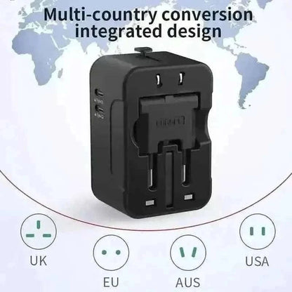 International Portable Worldwide All-in-One Plug Travel Adapter Converter for USA EU UK AUS Cartsfy Inc.
