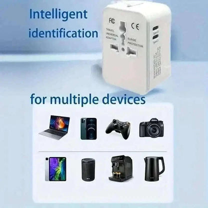 International Portable Worldwide All-in-One Plug Travel Adapter Converter for USA EU UK AUS Cartsfy Inc.