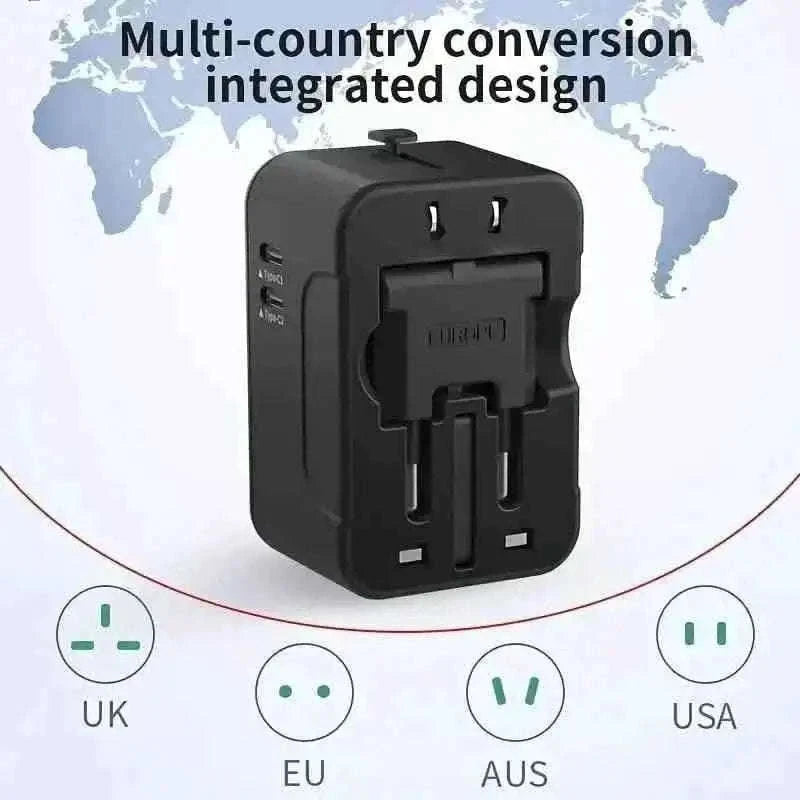 International Portable Worldwide All-in-One Plug Travel Adapter Converter for USA EU UK AUS Cartsfy Inc.