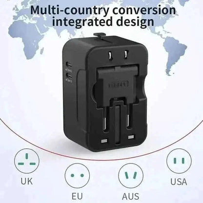 International Portable Worldwide All-in-One Plug Travel Adapter Converter for USA EU UK AUS Cartsfy Inc.