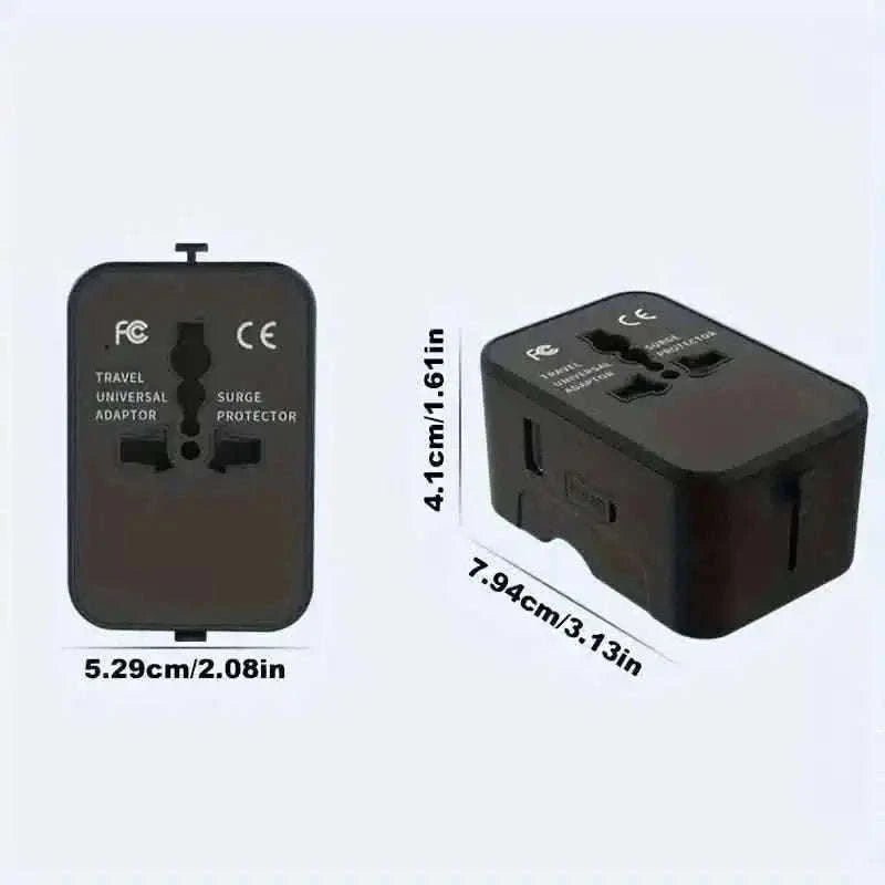 International Portable Worldwide All-in-One Plug Travel Adapter Converter for USA EU UK AUS Cartsfy Inc.