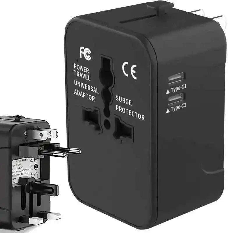 International Portable Worldwide All-in-One Plug Travel Adapter Converter for USA EU UK AUS Cartsfy Inc.