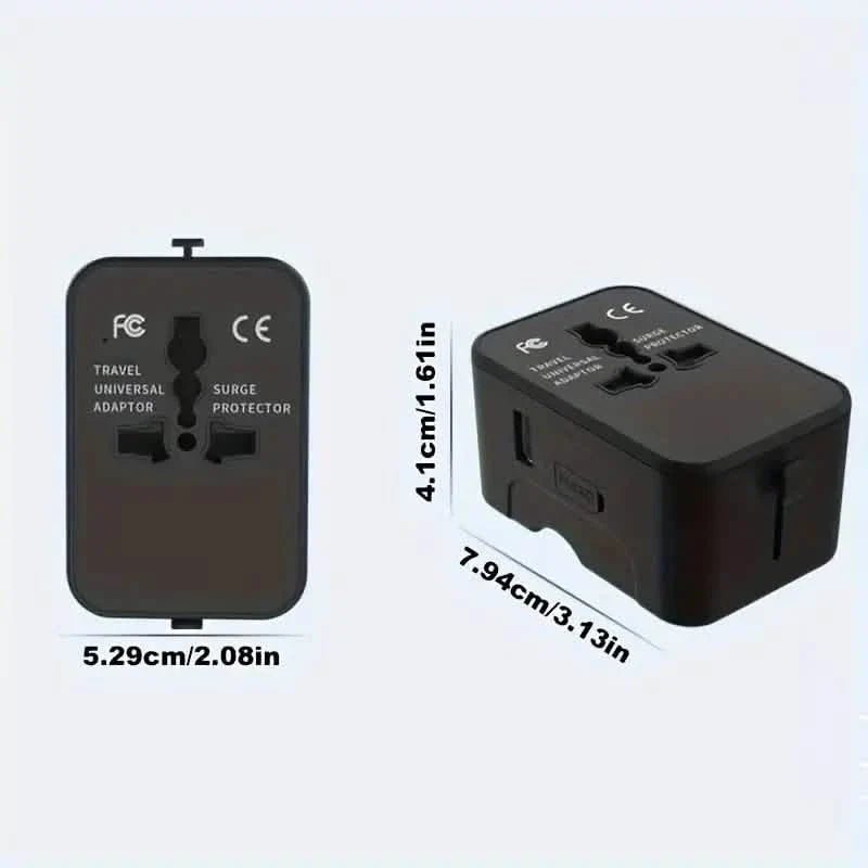 International Portable Worldwide All - in - One Plug Travel Adapter Converter for USA EU UK AUS - Cartsfy Inc.