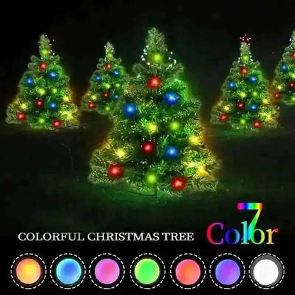 IP65 Waterproof Solar Powered Prelit Small Christmas Tree