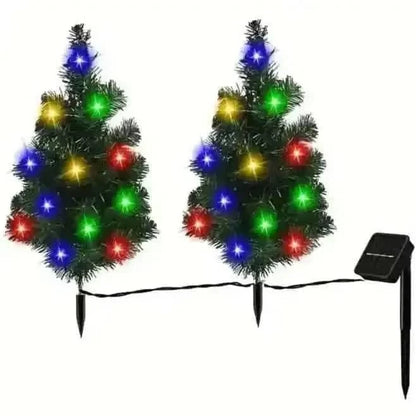 IP65 Waterproof Solar Powered Prelit Small Christmas Tree