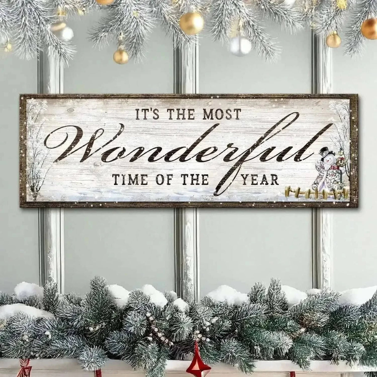 It's The Most Wonderful Time Of The Year Christmas Sign Cartsfy Inc.