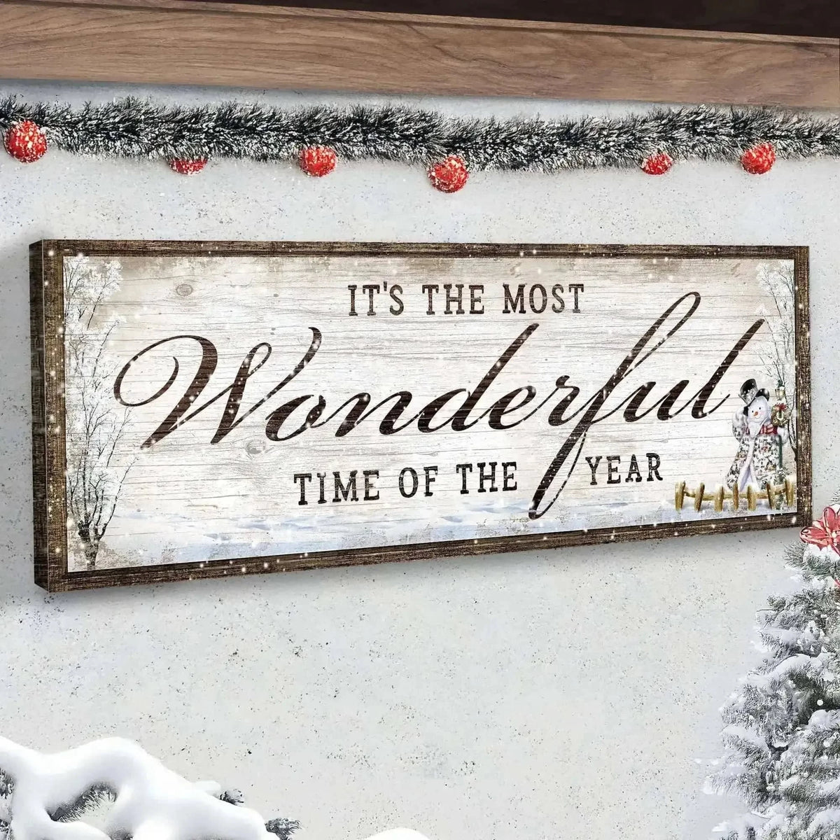 It's The Most Wonderful Time Of The Year Christmas Sign Cartsfy Inc.