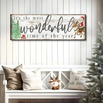 It's The Most Wonderful Time Of The Year Christmas Sign II Cartsfy Inc.