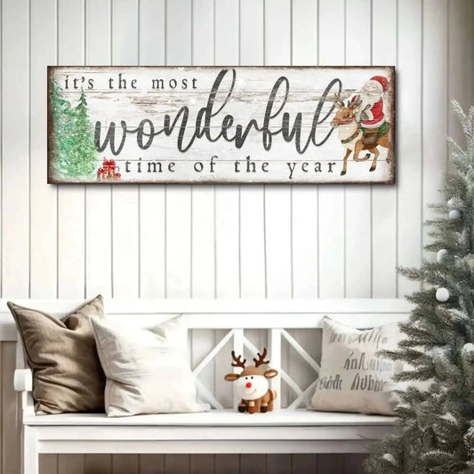 It's The Most Wonderful Time Of The Year Christmas Sign II Cartsfy Inc.