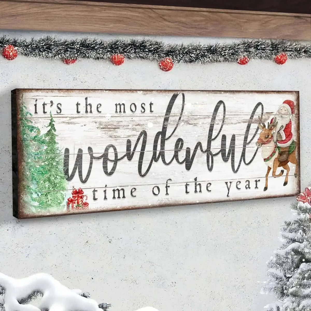 It's The Most Wonderful Time Of The Year Christmas Sign II Cartsfy Inc.