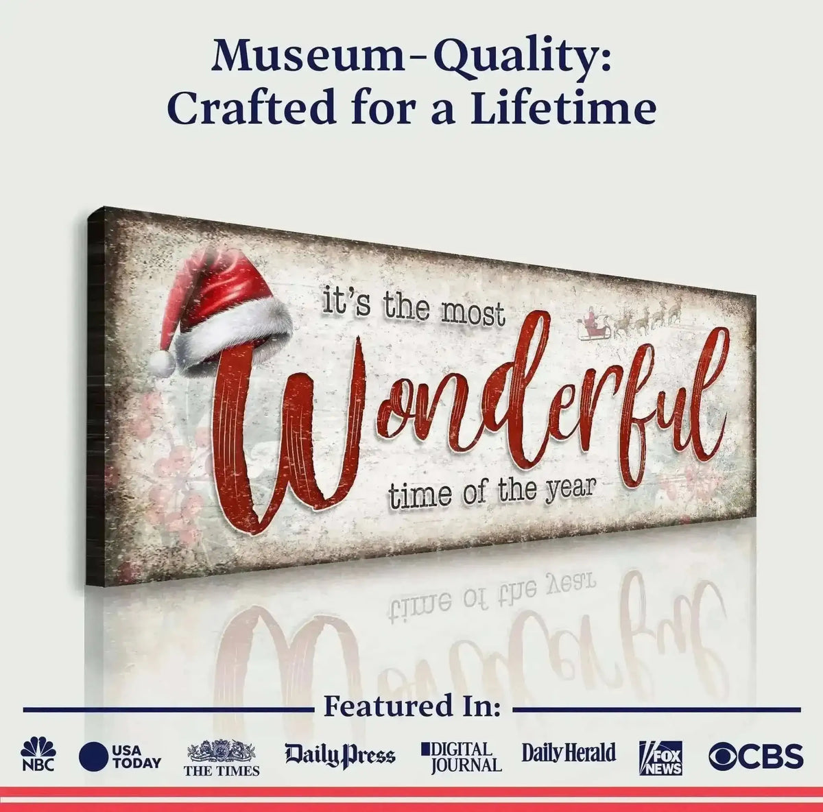 It's The Most Wonderful Time Of The Year Christmas Sign III Cartsfy Inc.