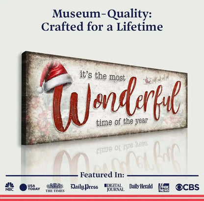 It's The Most Wonderful Time Of The Year Christmas Sign III Cartsfy Inc.