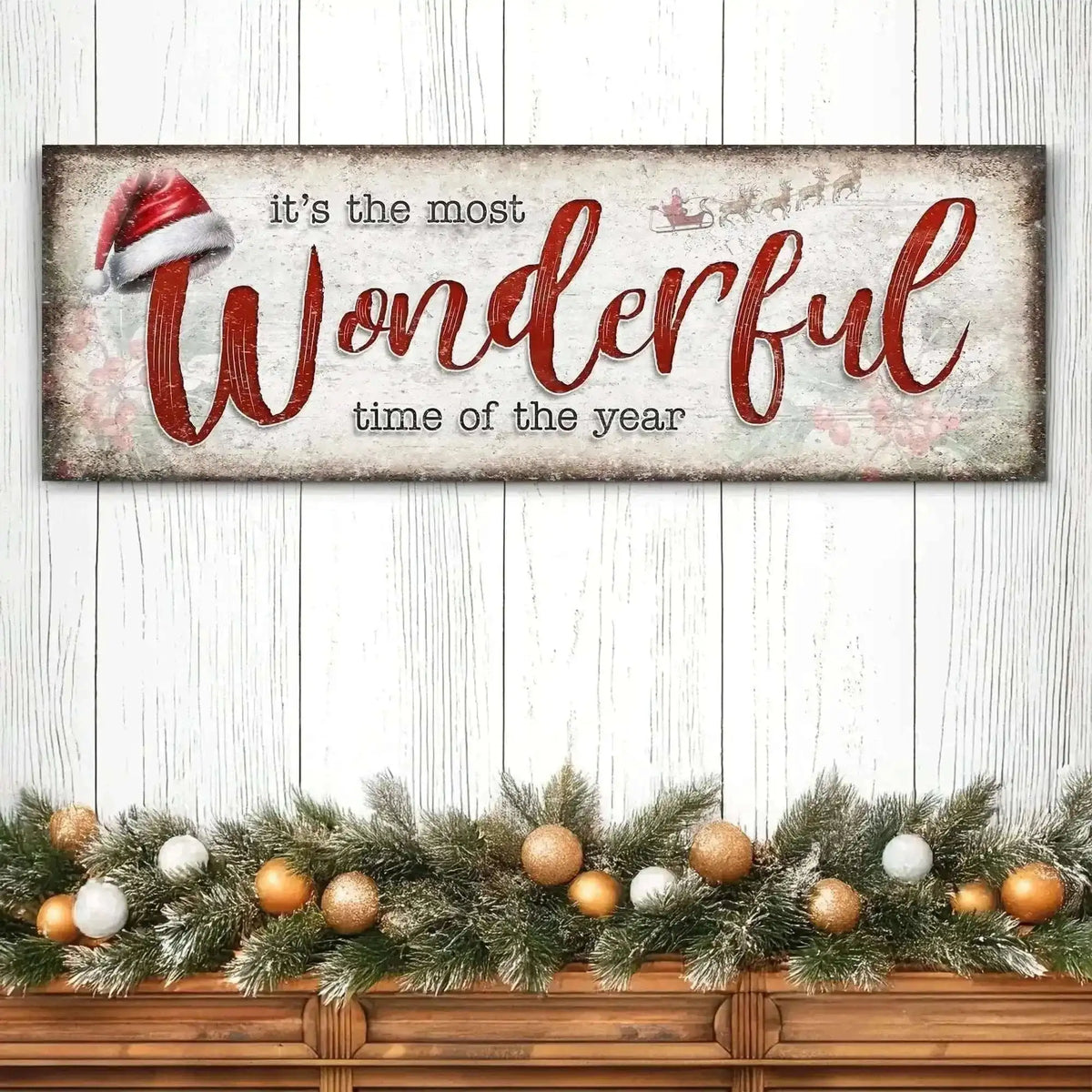 It's The Most Wonderful Time Of The Year Christmas Sign III Cartsfy Inc.