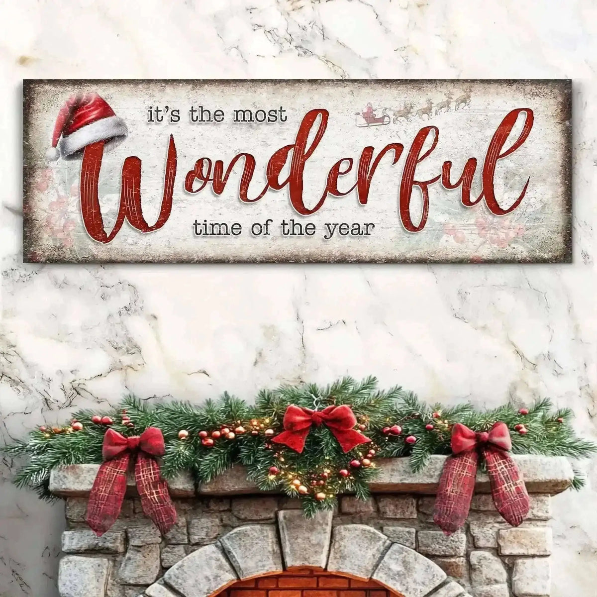 It's The Most Wonderful Time Of The Year Christmas Sign III Cartsfy Inc.