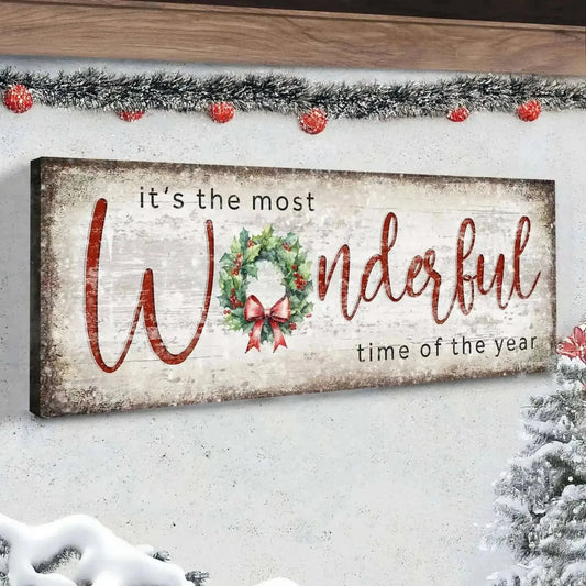 It's the most Wonderful Time of the Year Christmas Sign IV Cartsfy Inc.