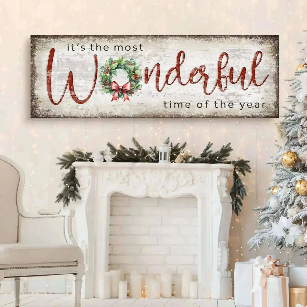 It's the most Wonderful Time of the Year Christmas Sign IV Cartsfy Inc.
