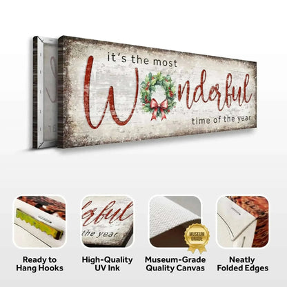 It's the most Wonderful Time of the Year Christmas Sign IV Cartsfy Inc.