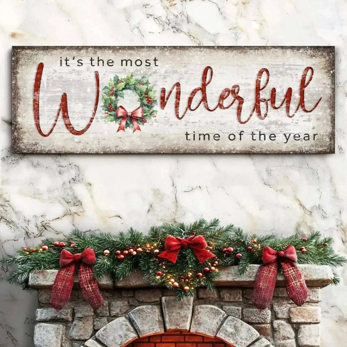 It's the most Wonderful Time of the Year Christmas Sign IV Cartsfy Inc.