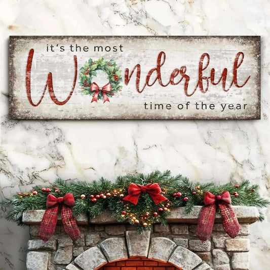 It's the most Wonderful Time of the Year Christmas Sign IV Cartsfy Inc.