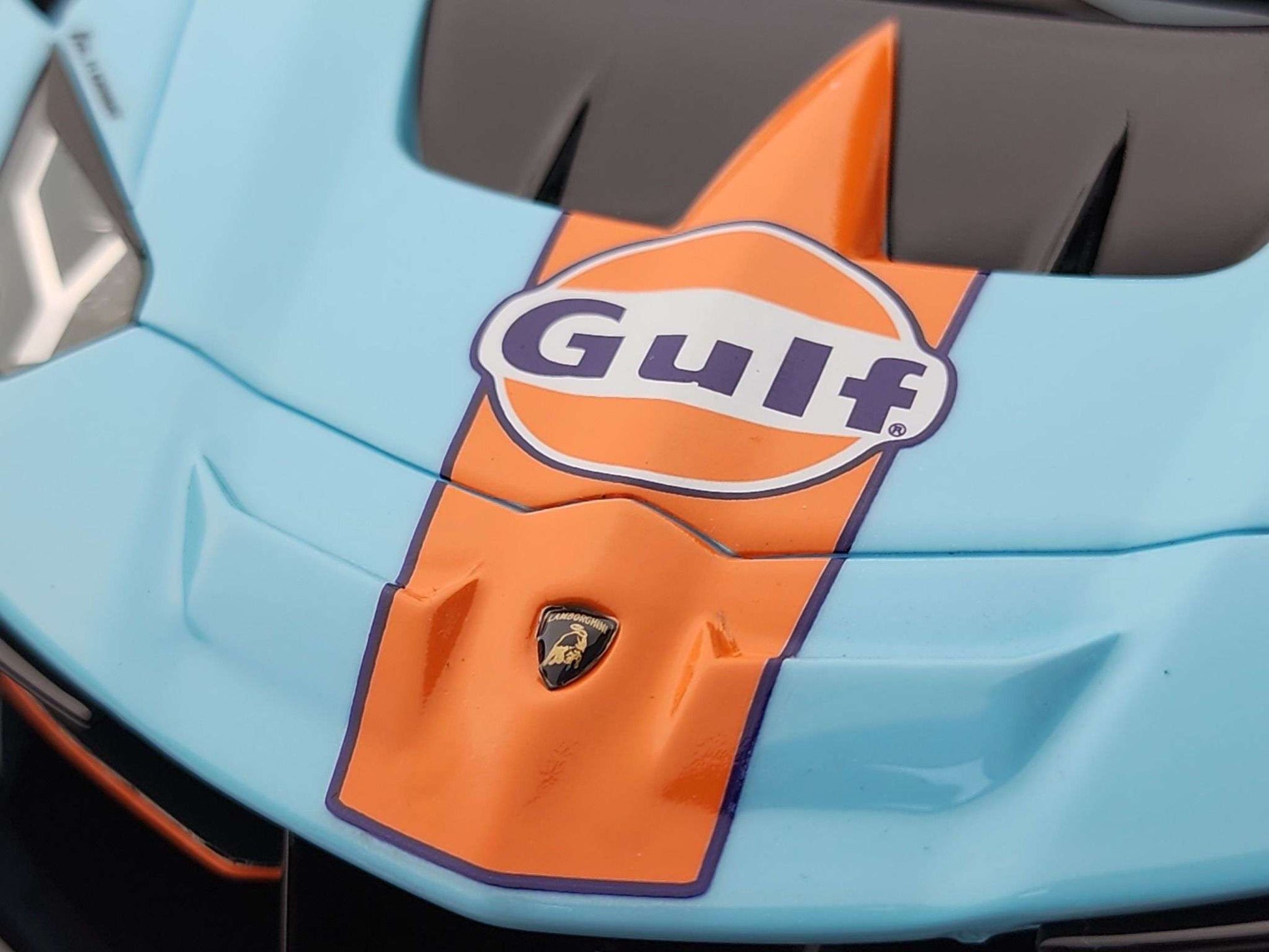 Ivy Merit Lamborghini Aventador GT Evo Gulf Blue 1:18 WITH DISPLAY STM Diecast Default Title Default Title-