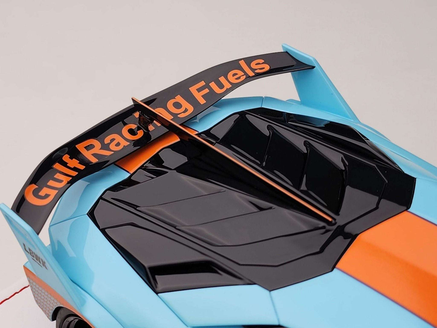 Ivy Merit Lamborghini Aventador GT Evo Gulf Blue 1:18 WITH DISPLAY STM Diecast Default Title Default Title-
