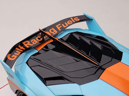 Ivy Merit Lamborghini Aventador GT Evo Gulf Blue 1:18 WITH DISPLAY STM Diecast Default Title Default Title-