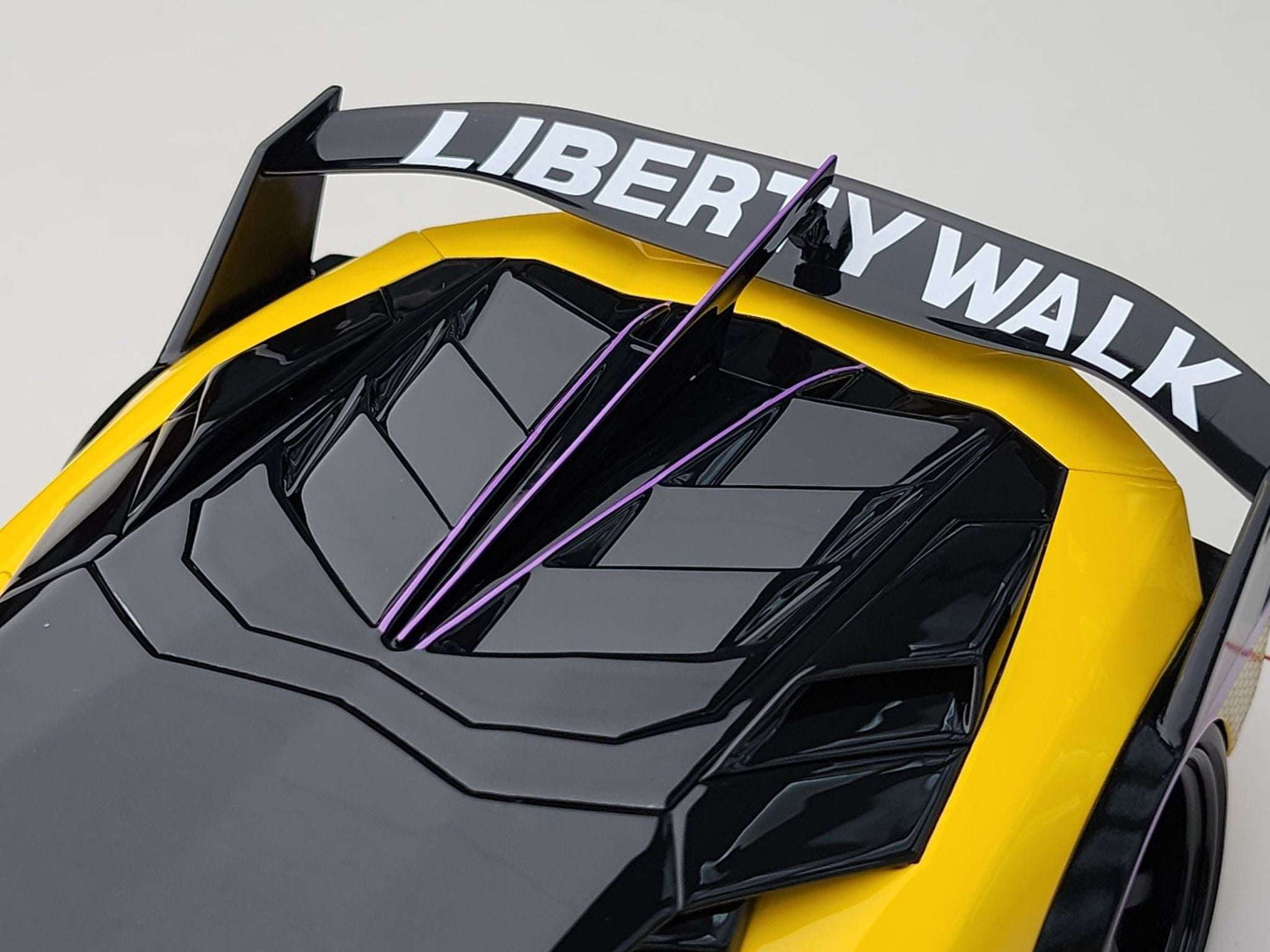 Ivy Merit Lamborghini Aventador GT Evo LB Silhouette Works Yellow 1:18 WITH DISPLAY STM Diecast Default Title Default Title-